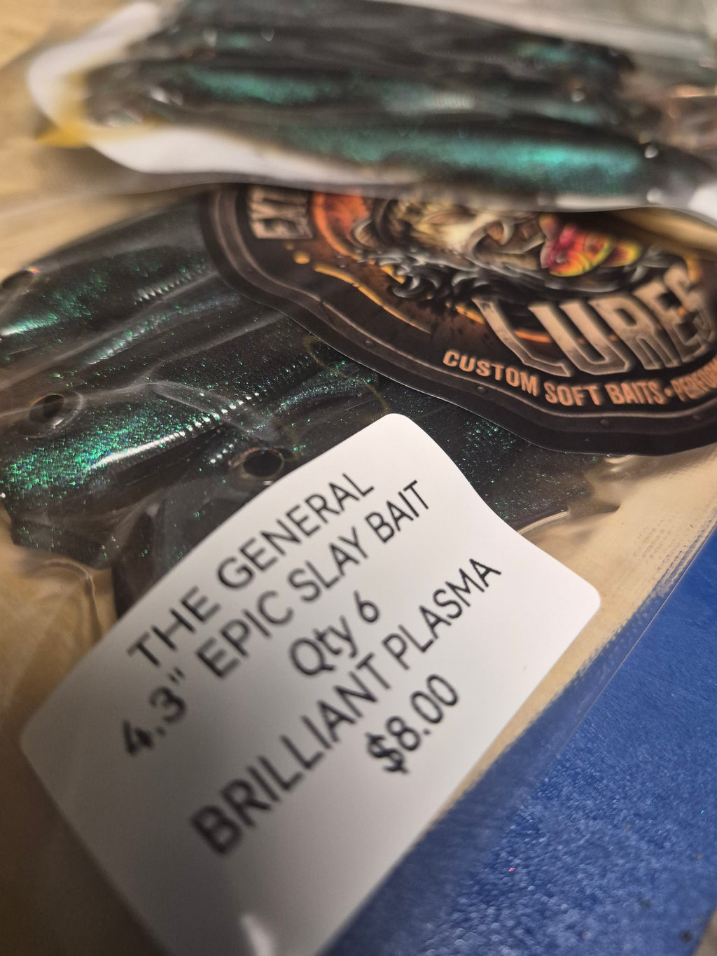The General 4.3" SWIMBAIT Hypershift Brilliant Plasma