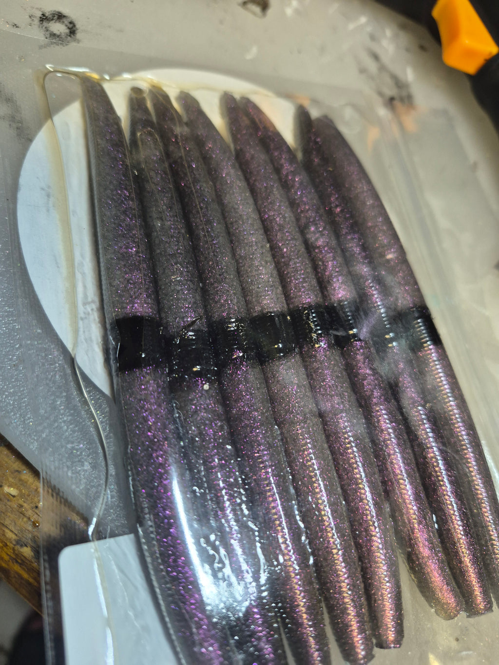 Chemical chaos series THE ENFORCER 5" stick bait PHOENIX ASHES w/ reinforced sleeve