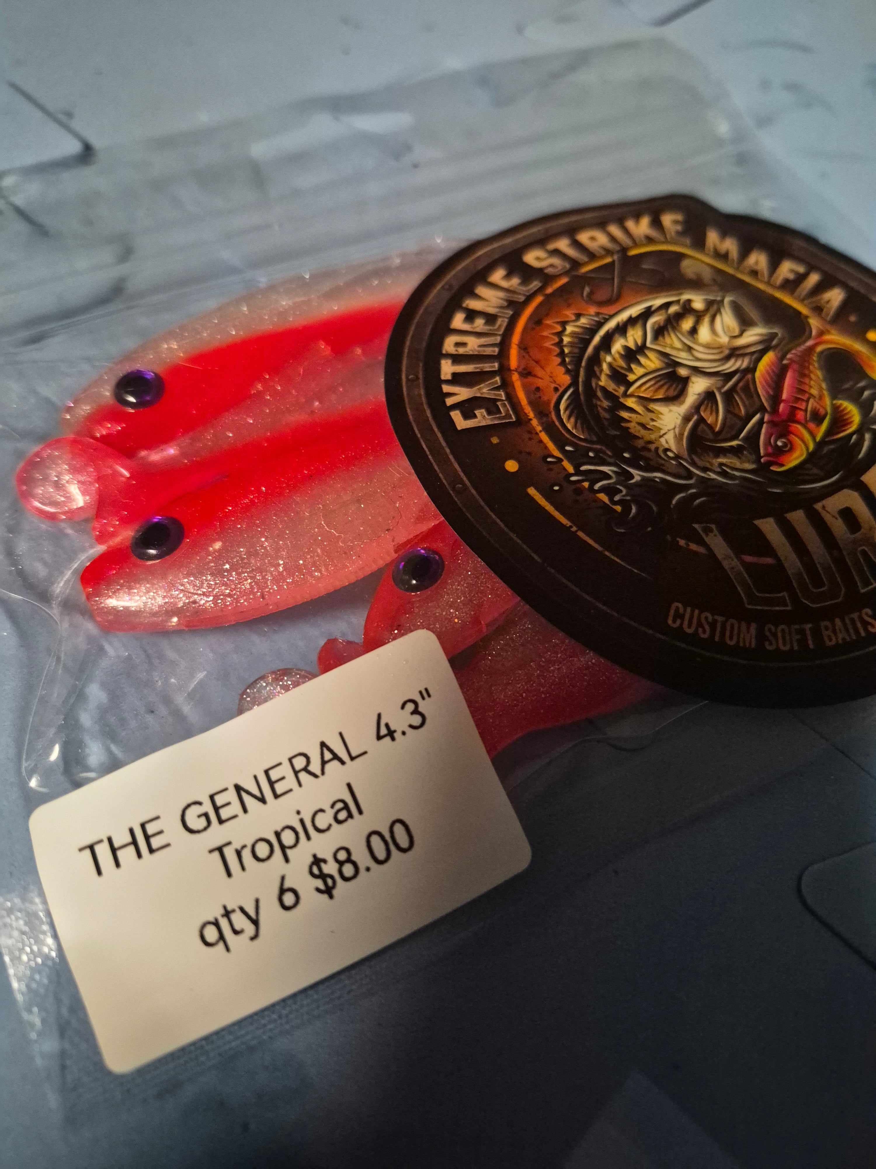 The GENERAL 4.3" SWIMBAIT Tropical hunter