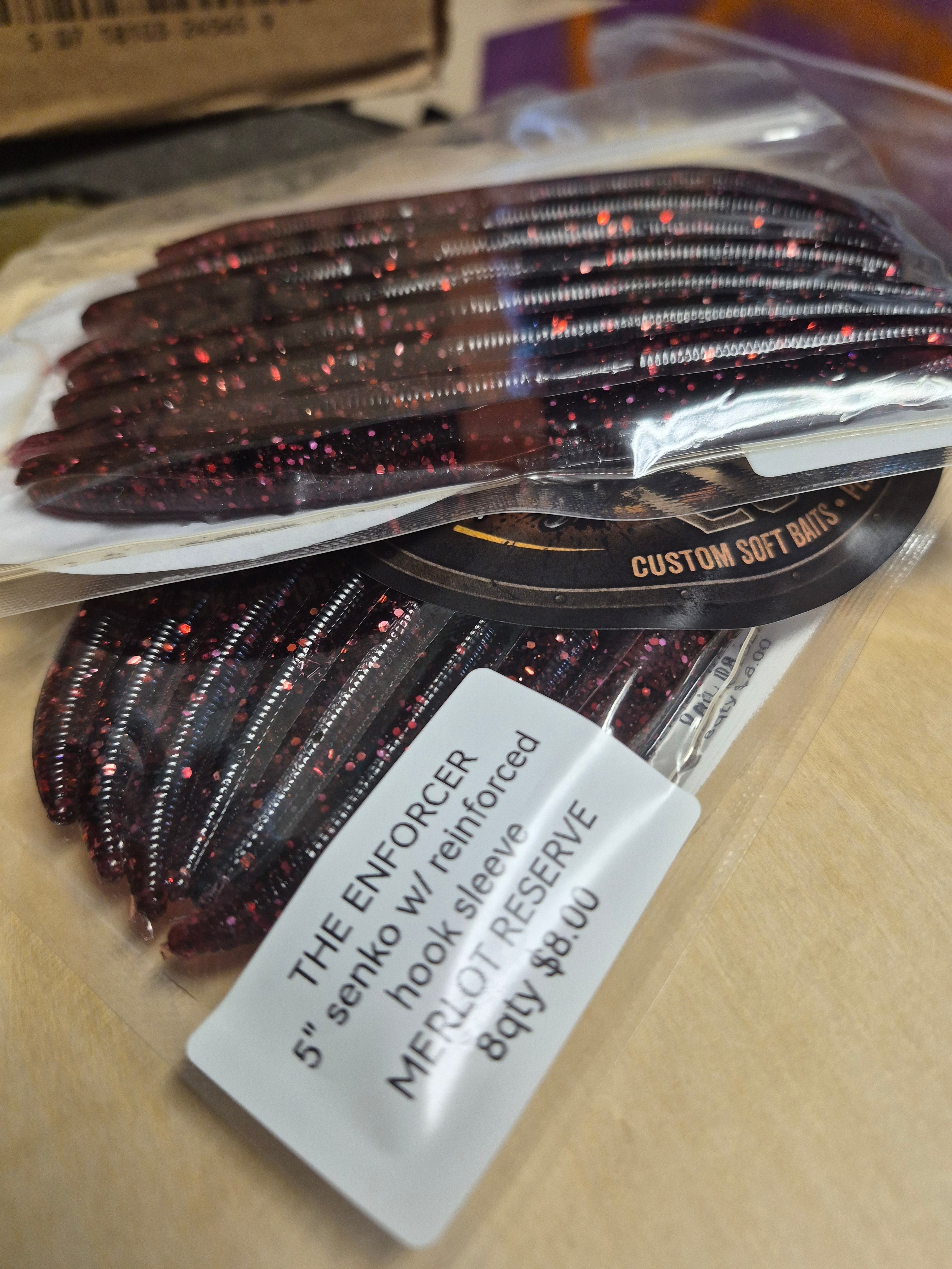 THE ENFORCER 5"stick bait with reinforced hook sleeve