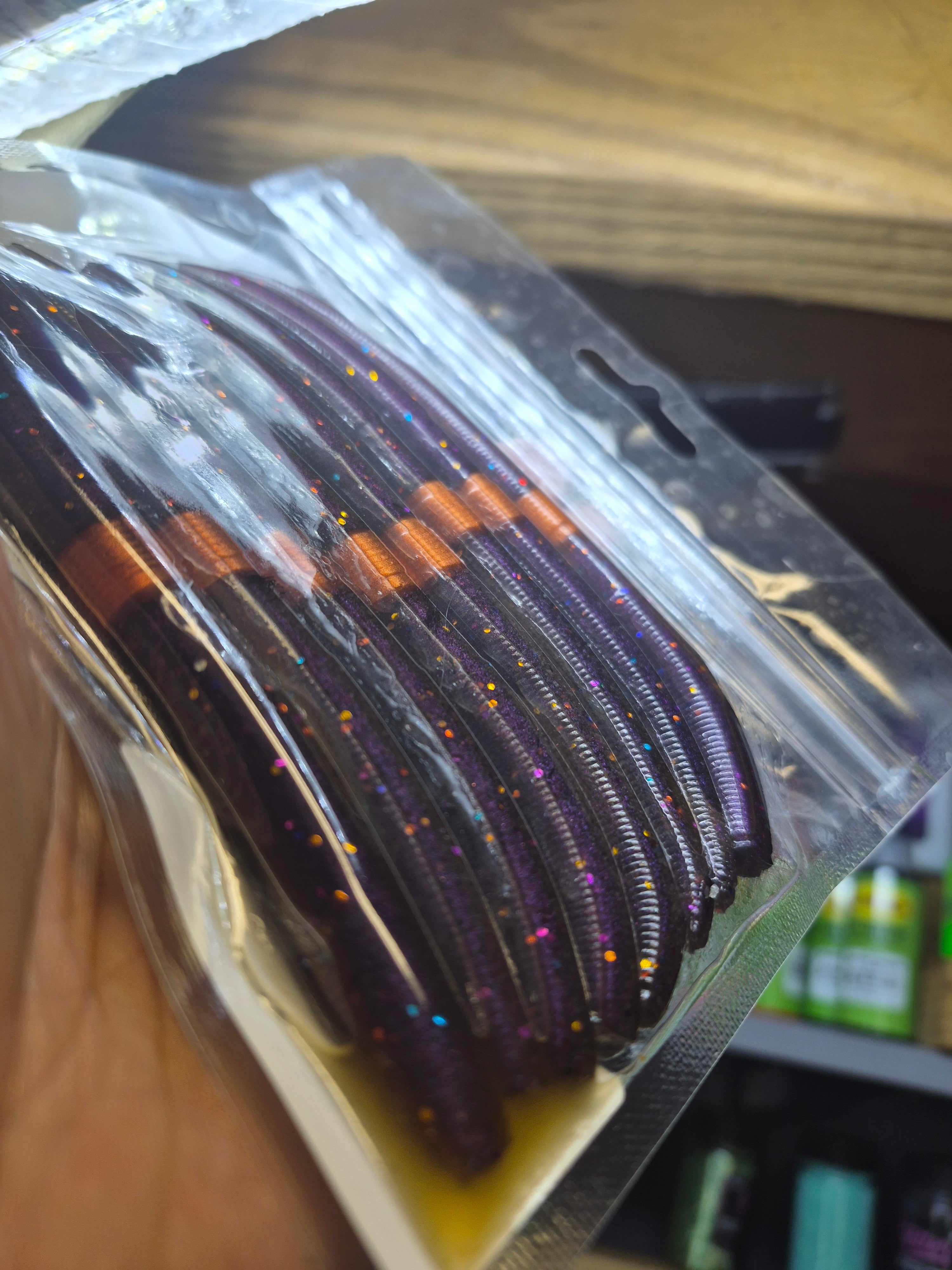 THE ENFORCER 5"stick bait with reinforced hook sleeve Tweaked Plasma Storm