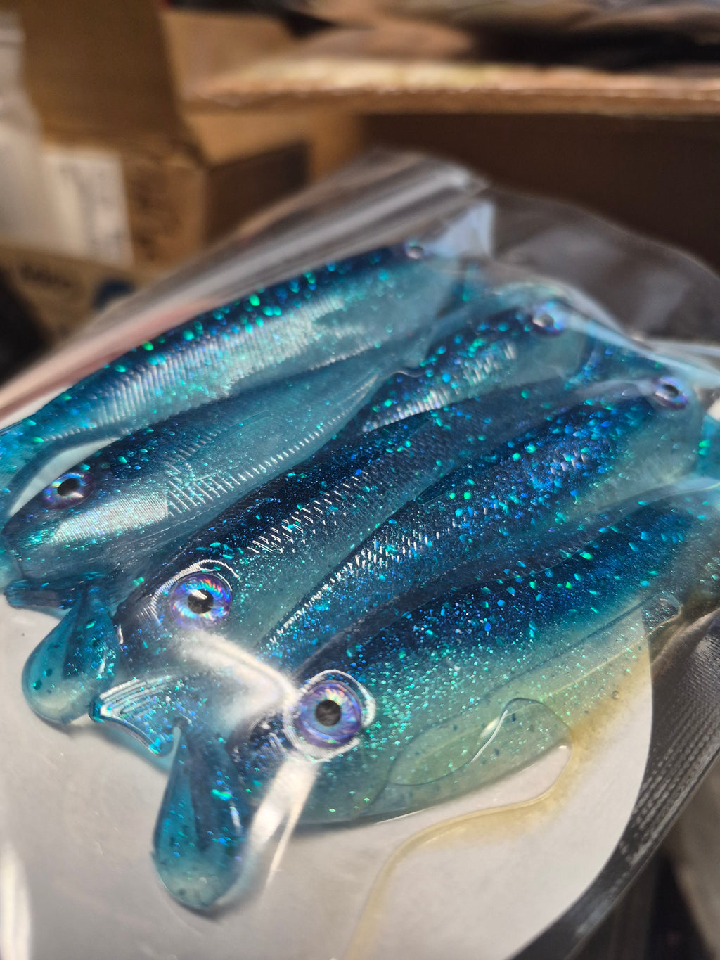 THE GENERAL 4.3 SWIMBAIT with 2 hook recesses BLUE ICE