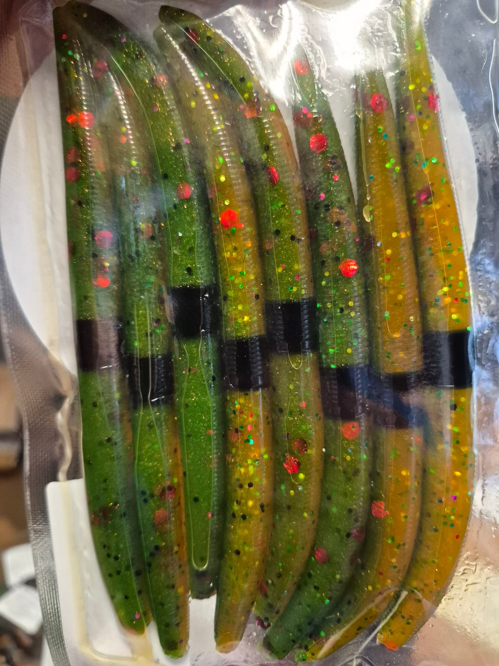 THE ENFORCER 5"stick bait with reinforced hook sleeve WATERMELON CRUSH