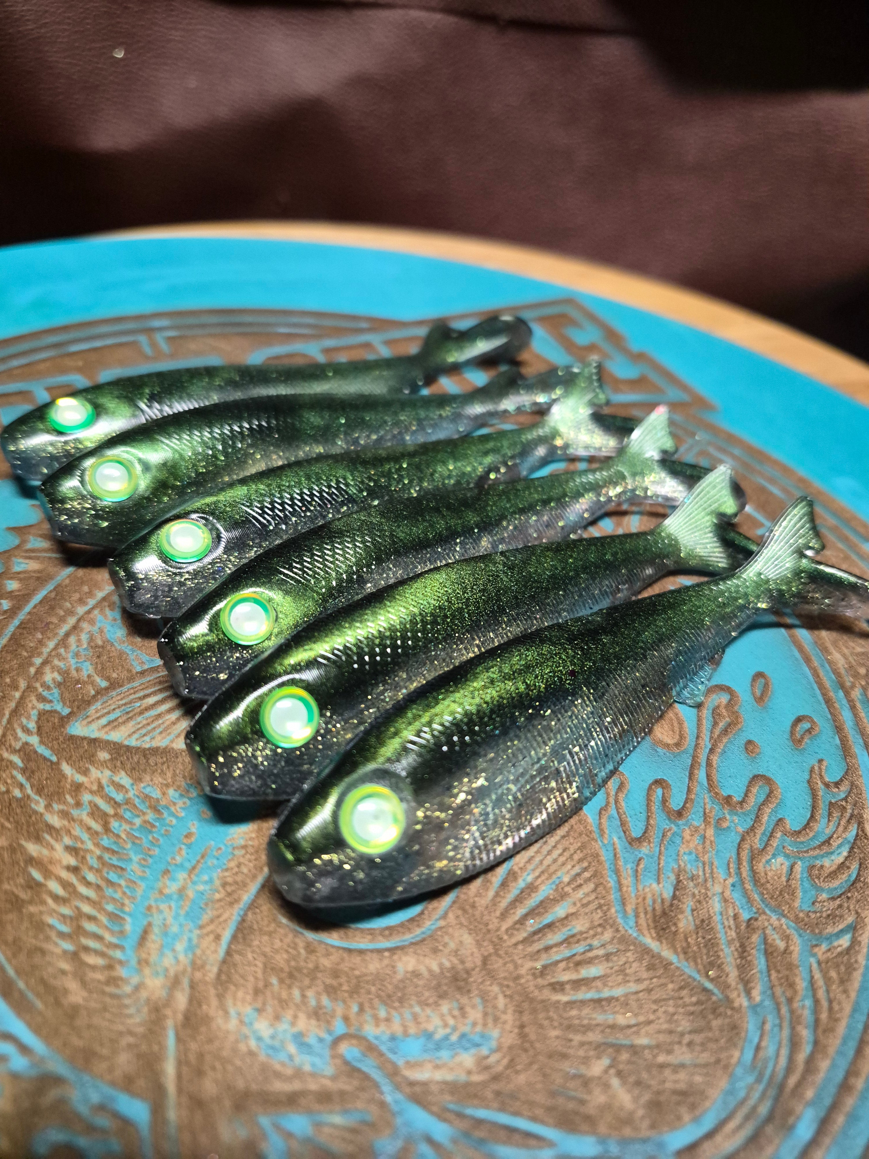 THE GENERAL 4.3" EPIC SLAY BAIT 2 HOOK RECESSES Bayou glitz