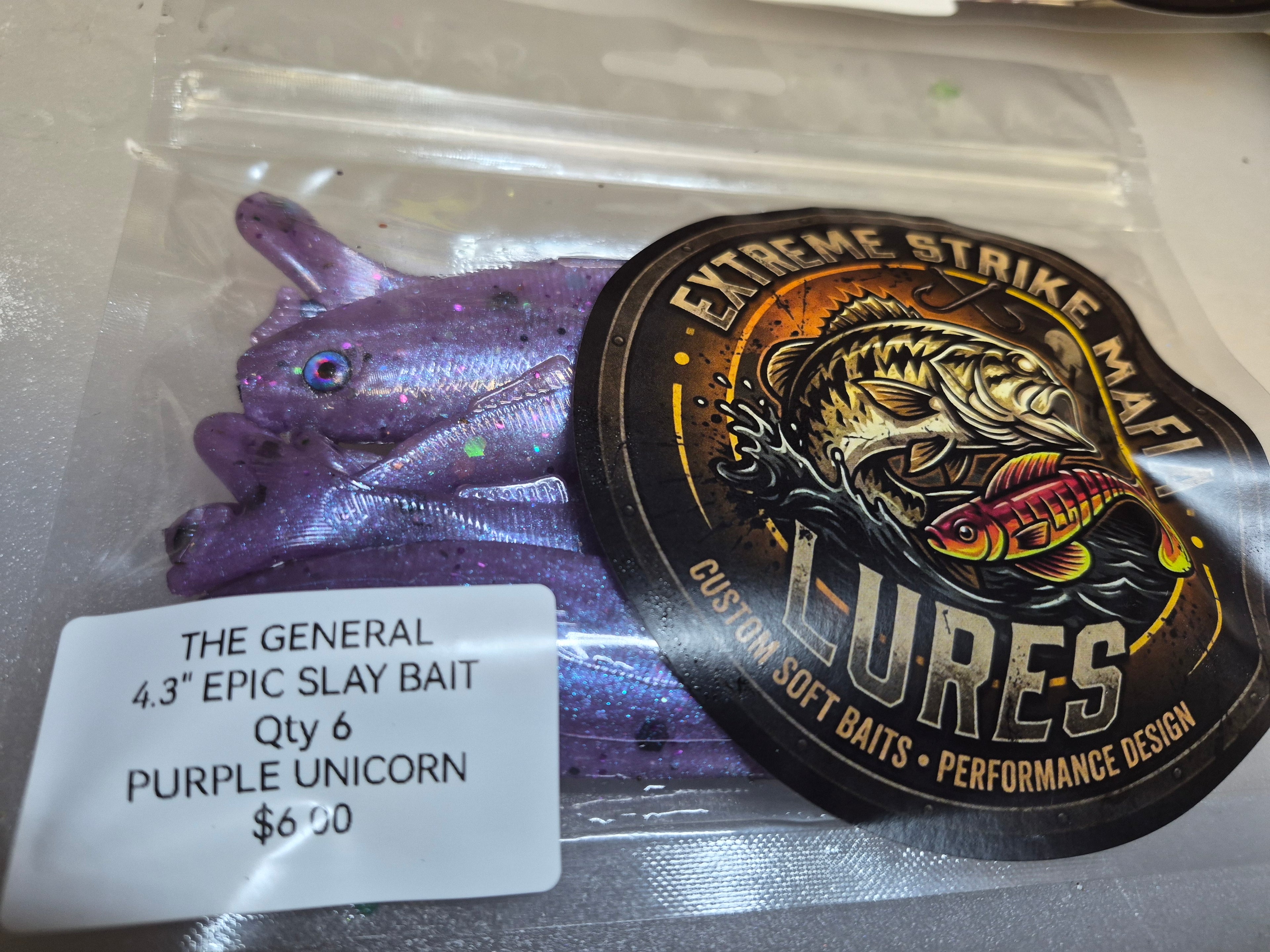 THE GENERAL 4.3" Slay Bait 2 hook recesses