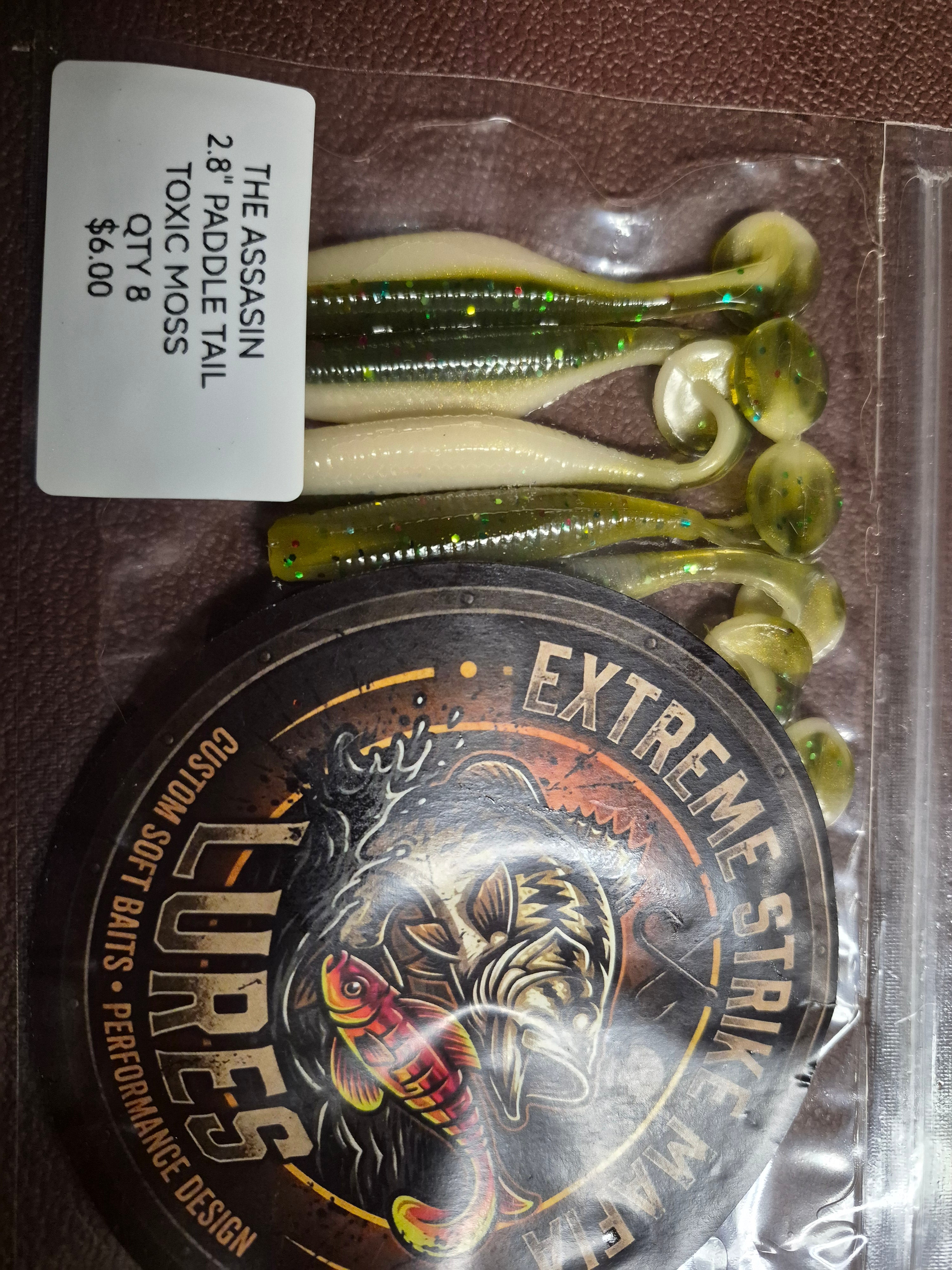 THE ASSISSIN 2.8" Paddle tail swim bait.