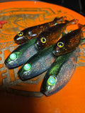 THE GENERAL 4.3 SWIMBAIT variety pack motor oil/Bayou glitz hypershift