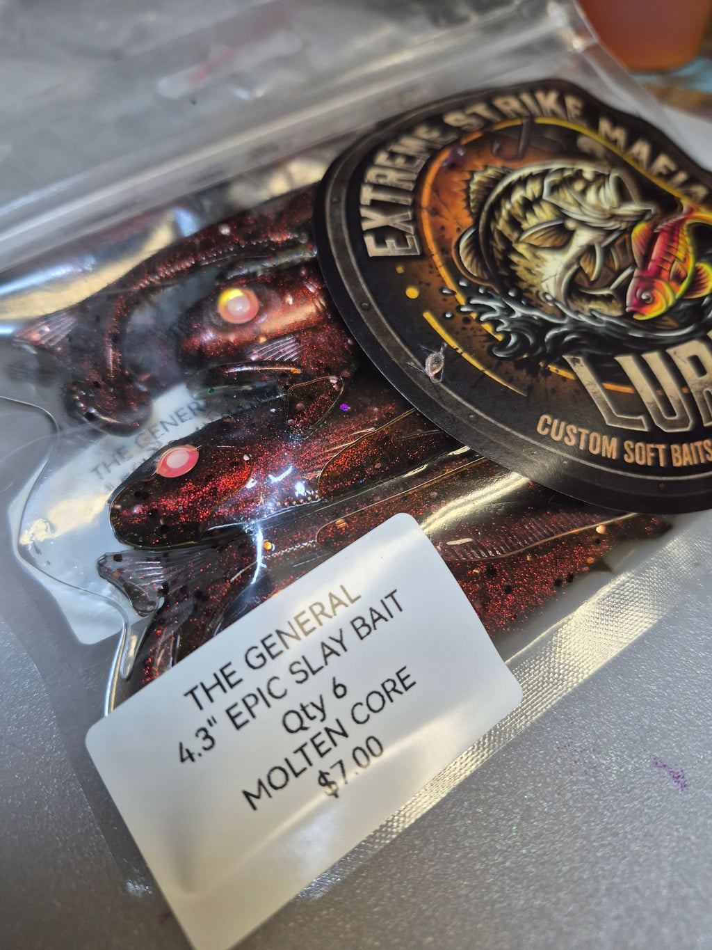 THE GENERAL 4.3" EPIC SLAY BAITS 2 hook recesses.