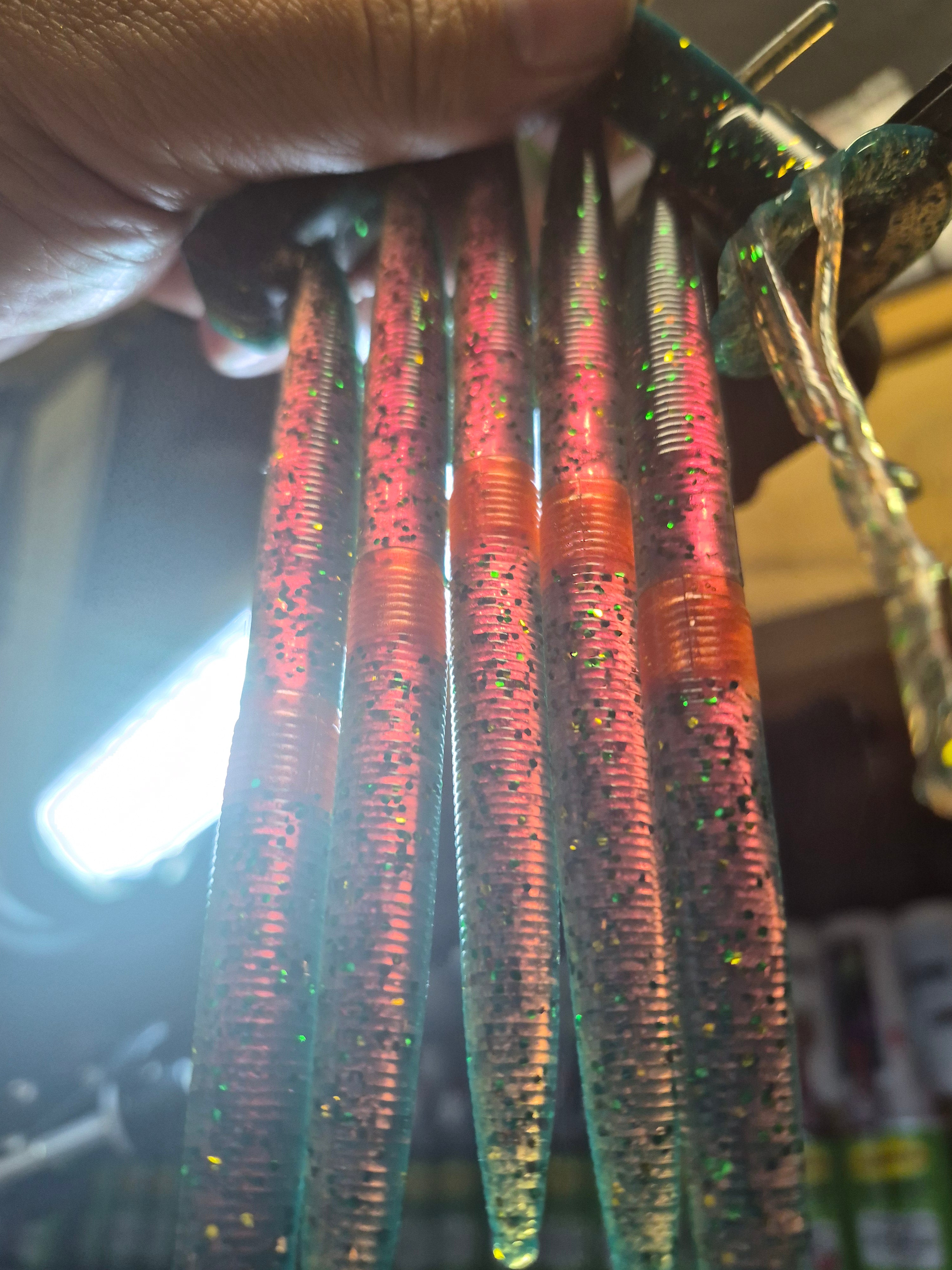 The ENFORCER 5"stick bait with reinforced hook sleeve SYNTHETIC MOTOR OIL