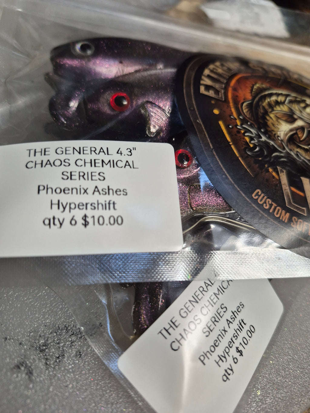 Chemical chaos PHOENIX  ASHES 🔥 4.3" THE GENERAL swimbait