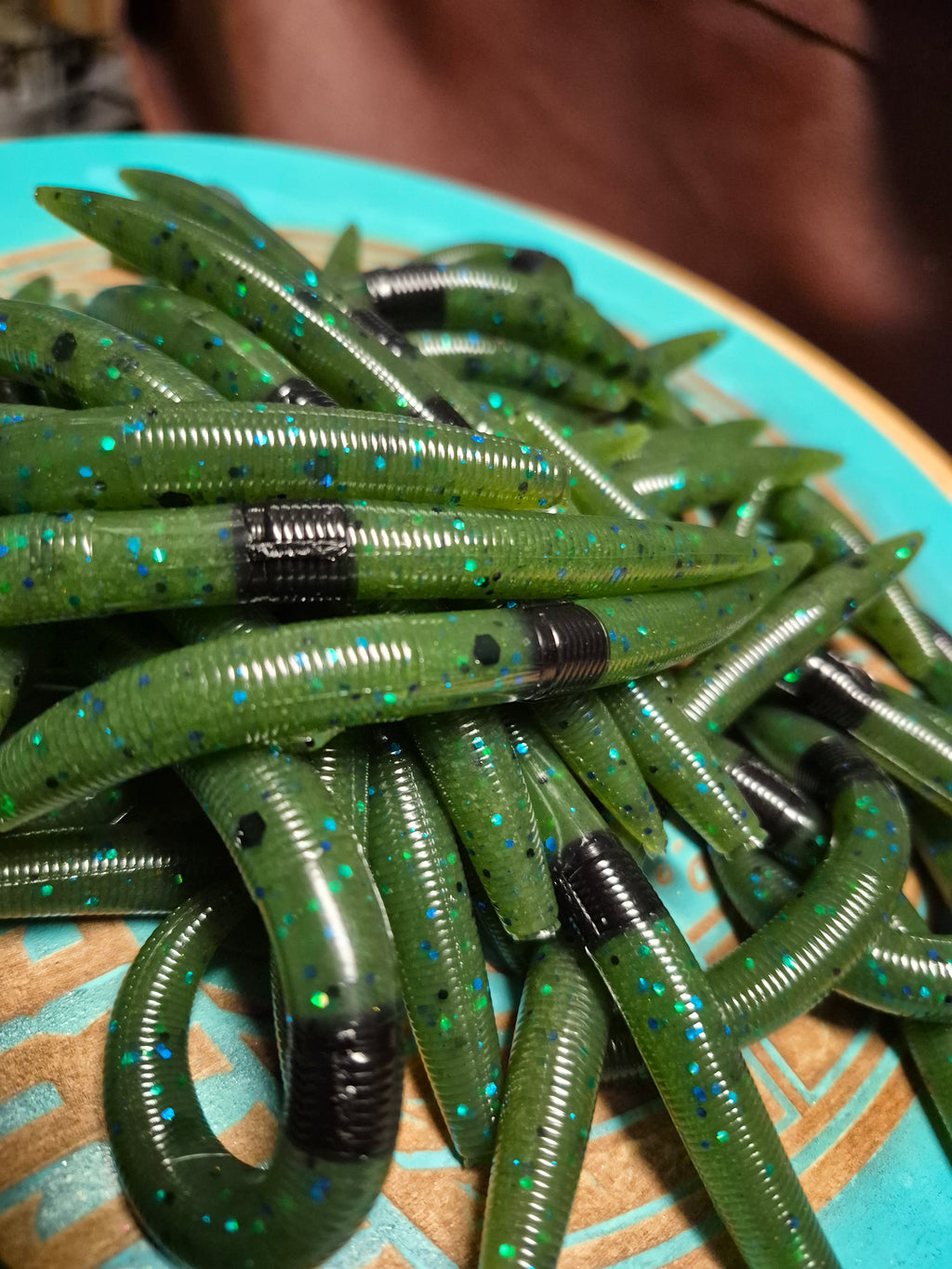 The ENFORCER 5"stick bait with reinforced hook GATOR BLUE