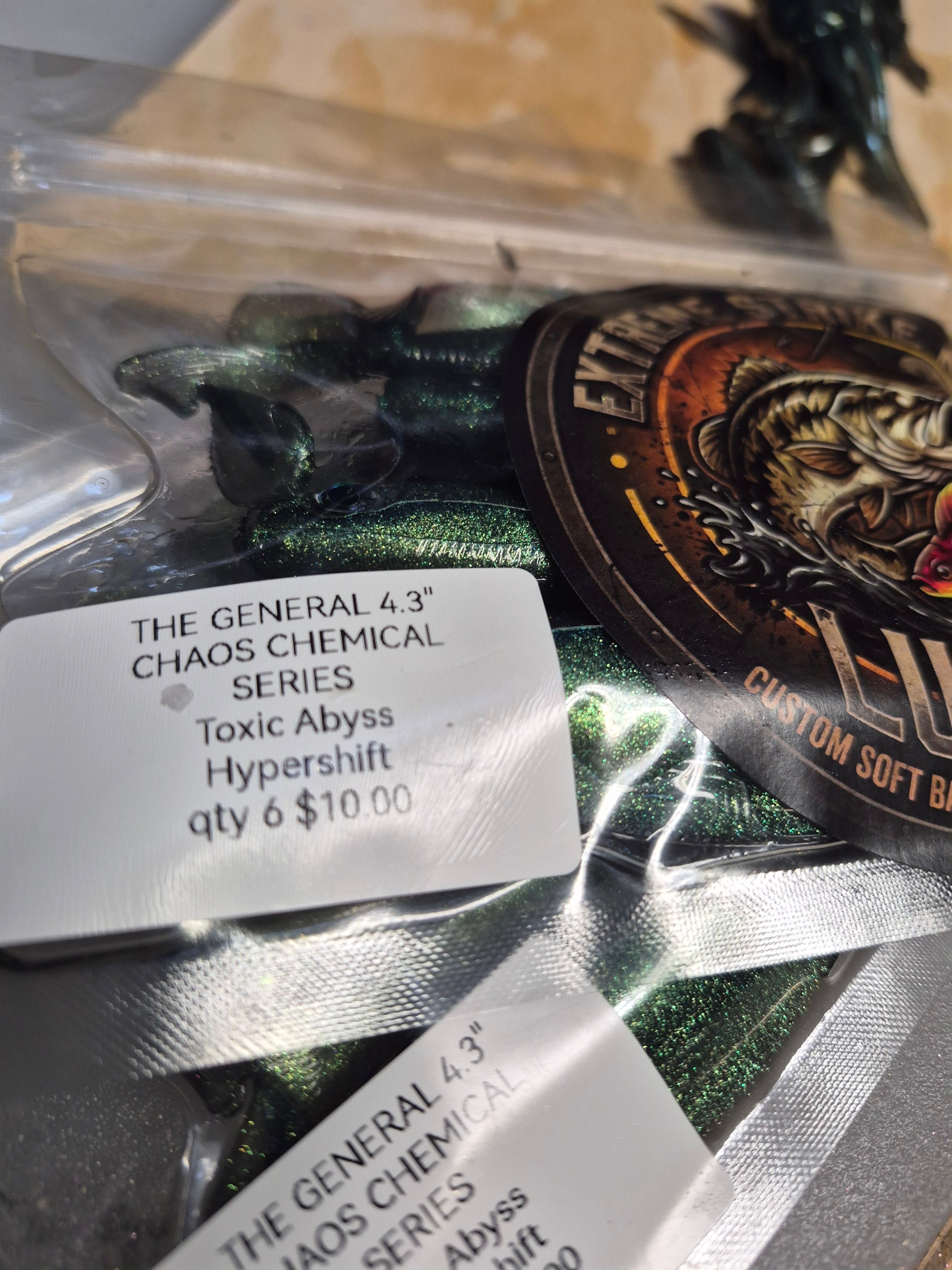 CHEMICAL CHAOS hypershift series Toxic Abyss The General 4.3" slay bait